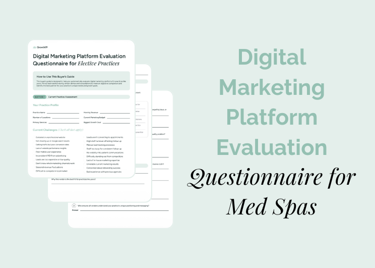 digital marketing platform evaluation questionnaire for med spas