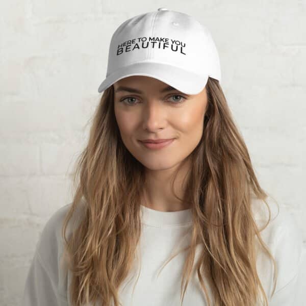 Classic Dad Hat White Front
